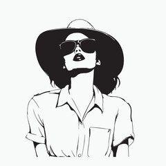 woman with sunglasses