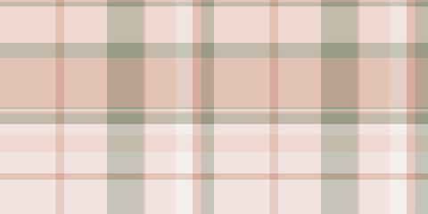 Decor tartan texture textile, close-up check pattern background. Various vector plaid seamless fabric in light and pastel colors.