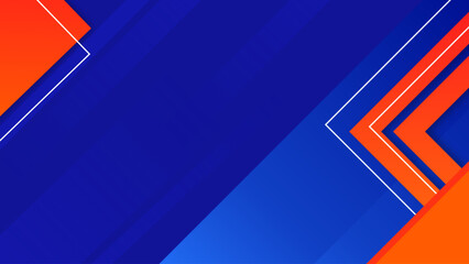 Abstract background with vibrant blue and orange angular shapes
