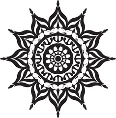 Intricate Floral Geometric Mandala Laser Cut Design |