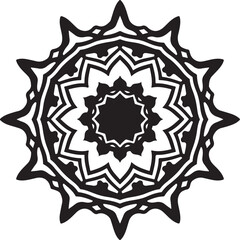 Intricate Circular Mandala Laser Cut Design 