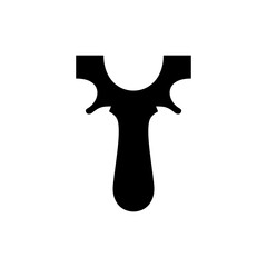Hunting slingshot icon frame vector design templates simple and modern concept