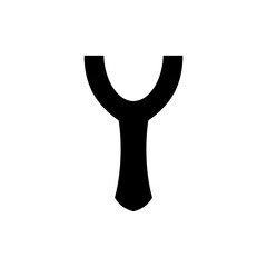 Hunting slingshot icon frame vector design templates simple and modern concept