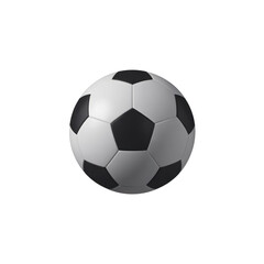 3d rendered soccer ball isolated on transparent background