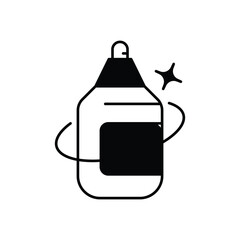 Air Freshener glyph icon with white background vector stock illustration