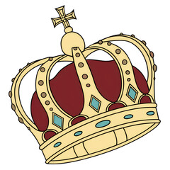 king crown vector illustration