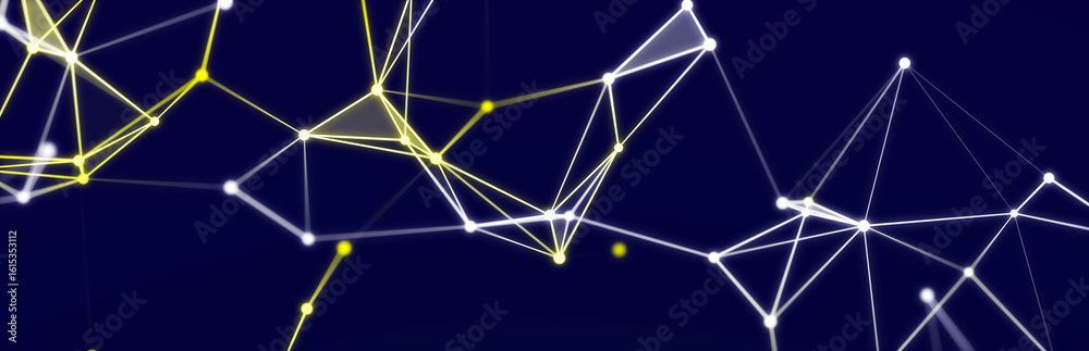 Poster abstract digital communication points. technological background. network connection structure. color
