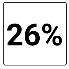 26% percent and discount black color frame