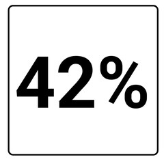 42% percent and discount black color frame