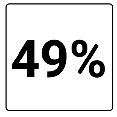 49% percent and discount black color frame