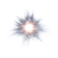 Fototapeta premium Dynamic burst of energy with vibrant light and electric sparks, perfect for science, technology, and futuristic concepts that captivate audiences and command attention