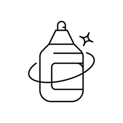 Obraz premium Air Freshener line icon with white background vector stock illustration
