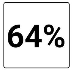 64% percent and discount black color frame