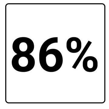 86% percent and discount black color frame