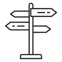 blank road sign