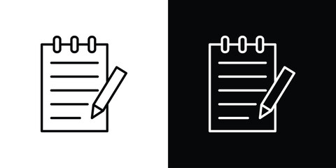 Note icon for template logo, vector designs.