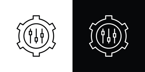 Mass customization icon for template logo, vector designs.