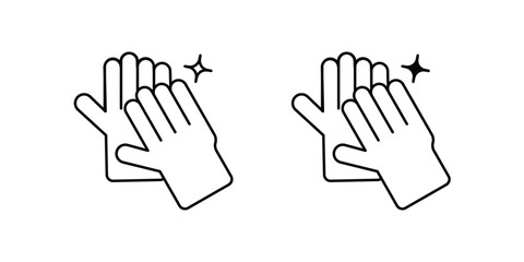 Gloves set icon with white background vector stock illustration