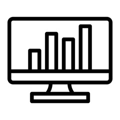 Data Analytics Statistics Icon from Business Opportunity Collection (Outline Style)
