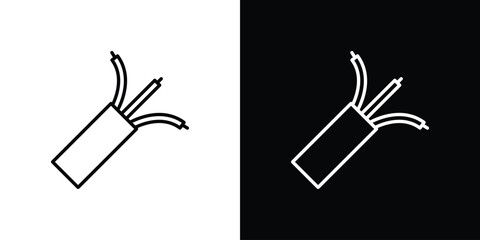 Electric cable icon for template logo, vector designs.