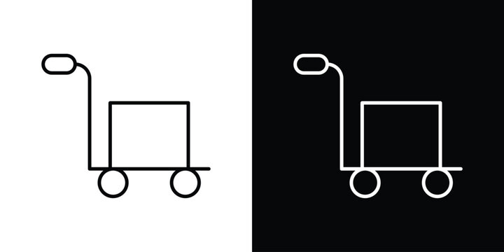 Dolly flatbed icon for template logo, vector designs.