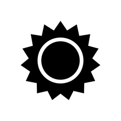 Sun icon. Sun logo vector
