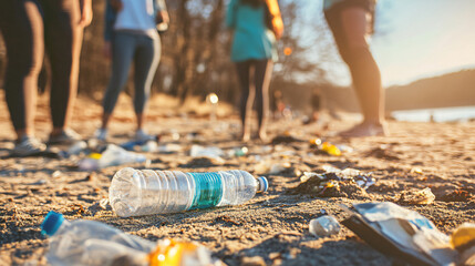Group of friends enjoying a leisurely walk along a beautiful beach with soft sand and gentle waves