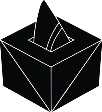 vector illustration of a tesu paper