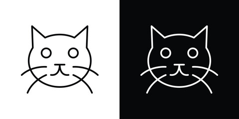 Cat icon for template logo, vector designs.