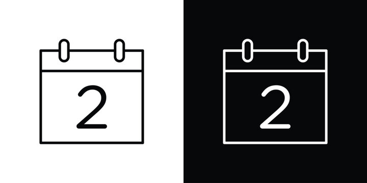 Calendar day icon for template logo, vector designs.
