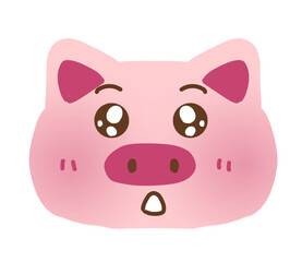 Amazed Pig Emoji Wow Piggy Face