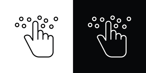 Braille icon for template logo, vector designs.