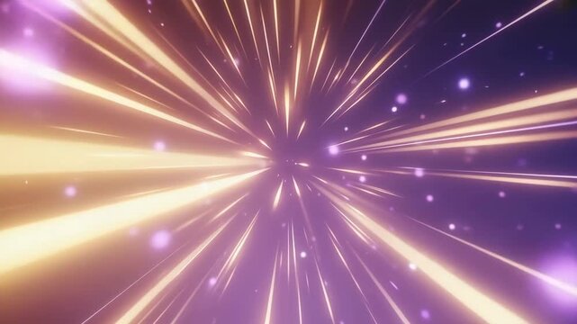 Light Speed Tunnel Animation Simulating Space-Time Travel