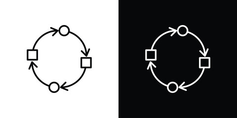 Adaptation icon for template logo, vector designs.