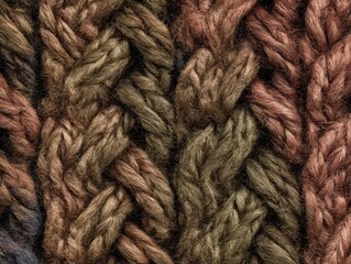 CloseUp of Textured Knitted Fabric