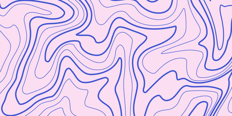 Abstract background pattern with colorful waves. Psychedelic groovy trippy y2k retro seamless pattern in blue and pink colors.
