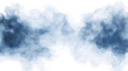 Abstract painted design with soft, diffused blues.
