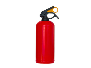 red fire extinguisher isolated on white background
