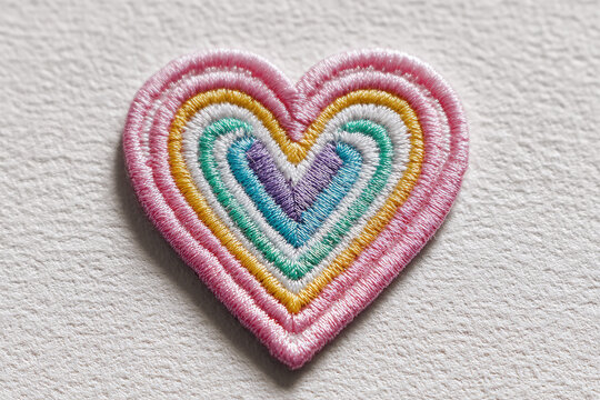 Neo-Rainbow Heart A Digital Patch for the Metaverse - Powered by Adobe