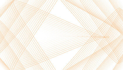 Abstract Beige Intersecting Lines, Geometric Shape with Soft Texture and Faded Effects, Isolated Graphic Element on Transparent Background