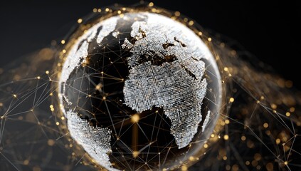 Global network, earth, interconnected