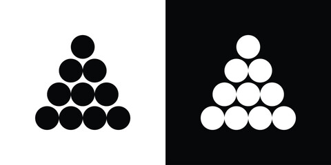 Ball pile icon, logo elements of graphic designs