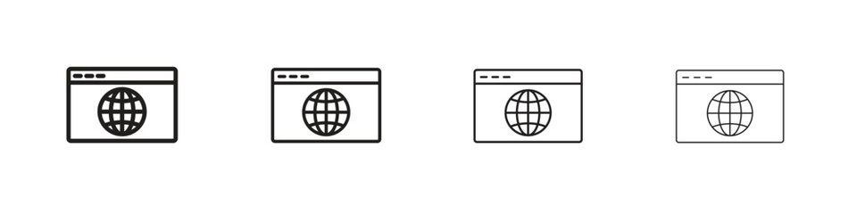 Website UI design icon linear vector icon in a editable style.