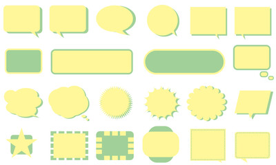 ふきだし【パステルセット】