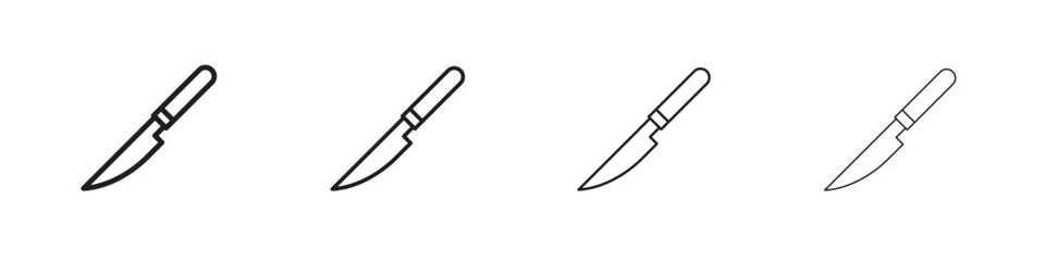 Scalpel icon linear vector icon in a editable style.