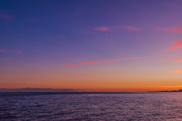 Obraz premium 夕焼けと海