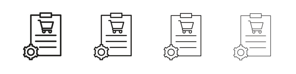 Procurement icon linear vector icon in a editable style.