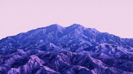 Purple mountain range, dramatic landscape, muted colors,  calm.  Digital art, stylized peaks, smooth textures