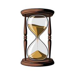 Hourglass with Flowing Sand