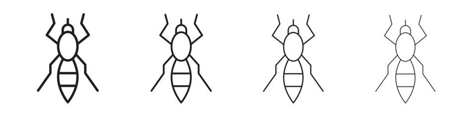 Mosquito icon linear vector icon in a editable style.